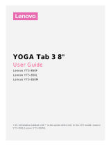 Lenovo YOGA Tab 3 YT3-850M User manual