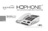 Serene HDPHONE HD 40P Operating instructions