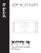 Emotiva XPA-3 Gen2 User manual