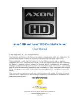 High End Systems AXON HD/HD PRO User manual