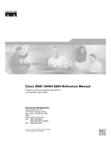 Cisco Systems 15454 SDH User manual
