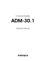 Integra ADM-30.1 Owner's manual