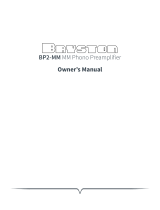 Bryston BP-2 MM Owner's manual