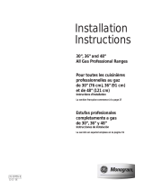 GE ZGP364LRRSS Installation guide