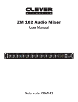 Clever Acoustics ZM 102 Audio Mixer User manual