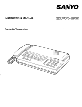 Sanyo SFX-32 User manual