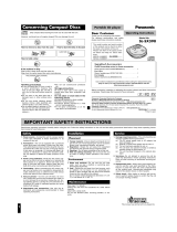 Panasonic SLSX390 Operating instructions