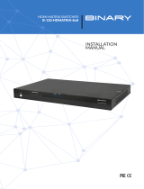 Binary B-120-HDMATRIX-8x8 Owner's manual