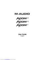 M-Audio Axiom AIR 25 User manual