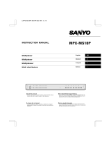 Sanyo MPX-MS10P User manual