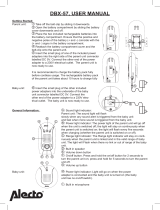 Alecto DBX-57 User manual