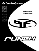 Rockford Fosgate Punch200 trans•ana 4-channel Installation & Operation Manual