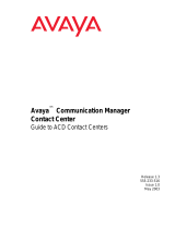 Avaya Communication Manager Contact Center User manual