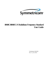 Symmetricom 8040C User manual