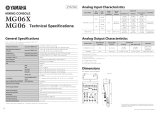 Yamaha MG06X Specification