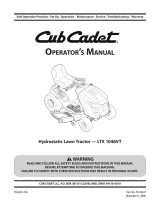 Cub Cadet 91G User manual