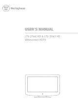 Westinghouse LTV32w3HD - 32" LCD TV User manual