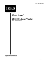 Toro 16-38HXL Lawn Tractor User manual