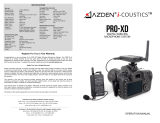 Azden i-Coustics PRO-XD Operating instructions