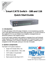 Tripp Lite Minicom Cat5 KVM Switches Quick start guide