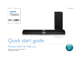 Philips Fidelio HTL9100 Quick start guide
