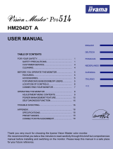 iiyama HM204DT A User manual