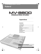 Roland MV-8800 Owner's manual
