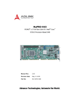 Adlink NuPRO-E43 Owner's manual