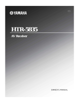 Yamaha HTR-5835 User manual