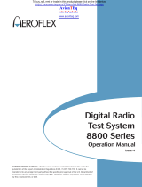 Aeroflex 8800 series Operating instructions