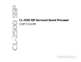 California AUDIO LABS CL-2500 SSP User manual