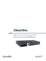 ClearOne VIEW Pro Encoder User manual