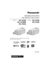 Panasonic HC-V230 Operating Instructions Manual