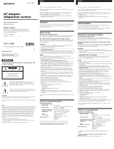 Sony DCC-L50B Operating instructions