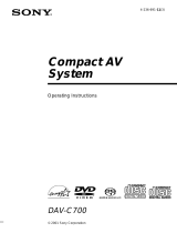 Sony DAV-C700 User manual