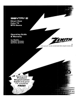 Zenith Z27X74 Operating Manual & Warranty