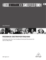 Behringer FEEDBACK DESTROYER FBQ1000 User manual