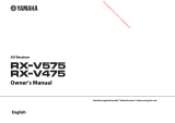 Yamaha RX-V575 Owner's manual