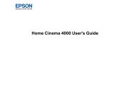 Epson Home Cinema 4000 User manual