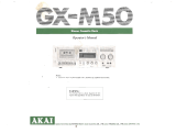 Akai gx-m50 User manual