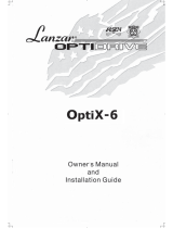 Lanzar Optidrive OPTIX-6 Owner's Manual And Installation Manual