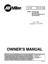 Miller ROBOT INTERFACE NSPR 8933 Owner's manual