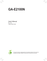 Gigabyte GA-E2100N User manual