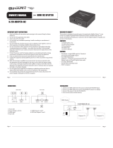 Binary B-220-HDSPLTR-1x8 Owner's manual