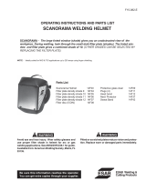 ESAB Scanorama Welding Helmet User manual