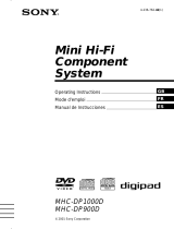 Sony MHC-DP1000D Operating instructions