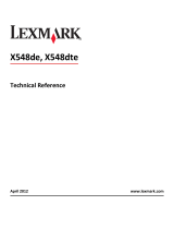 Lexmark X548DTE Tehnical Manual
