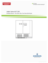 Liebert Series 610 Installation guide