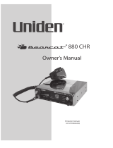 Uniden BEARCAT880CHR Owner's manual