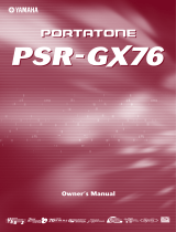 Yamaha PSRGX76 Owner's manual